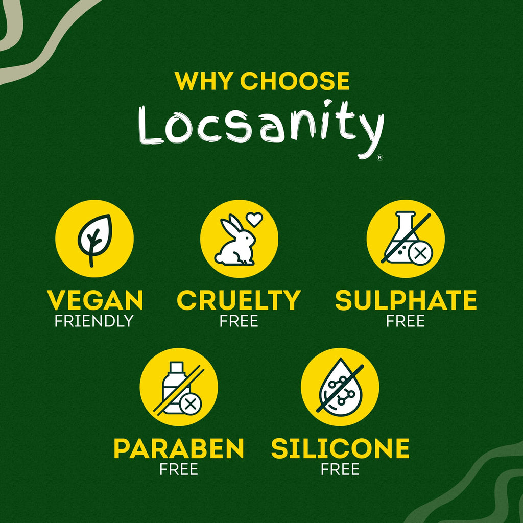 Loc Spray - Locsanity Daily Moisturizing Rosewater & Peppermint Spray for Locs, Dreadlocks - Lightweight Frizz Control Hair & Scalp Moisturizer - Natural Loc Care (8 fl oz)