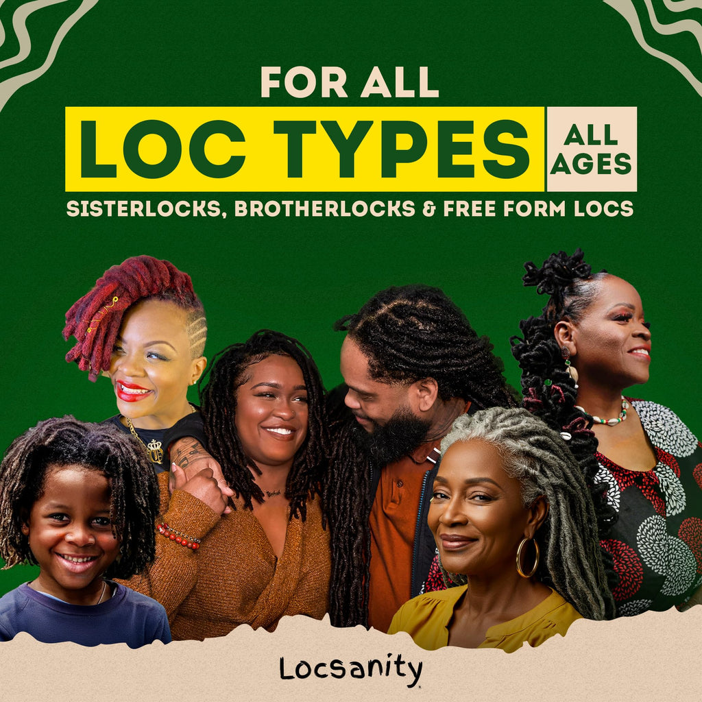 Loc Spray - Locsanity Daily Moisturizing Rosewater & Peppermint Spray for Locs, Dreadlocks - Lightweight Frizz Control Hair & Scalp Moisturizer - Natural Loc Care (12 fl oz)