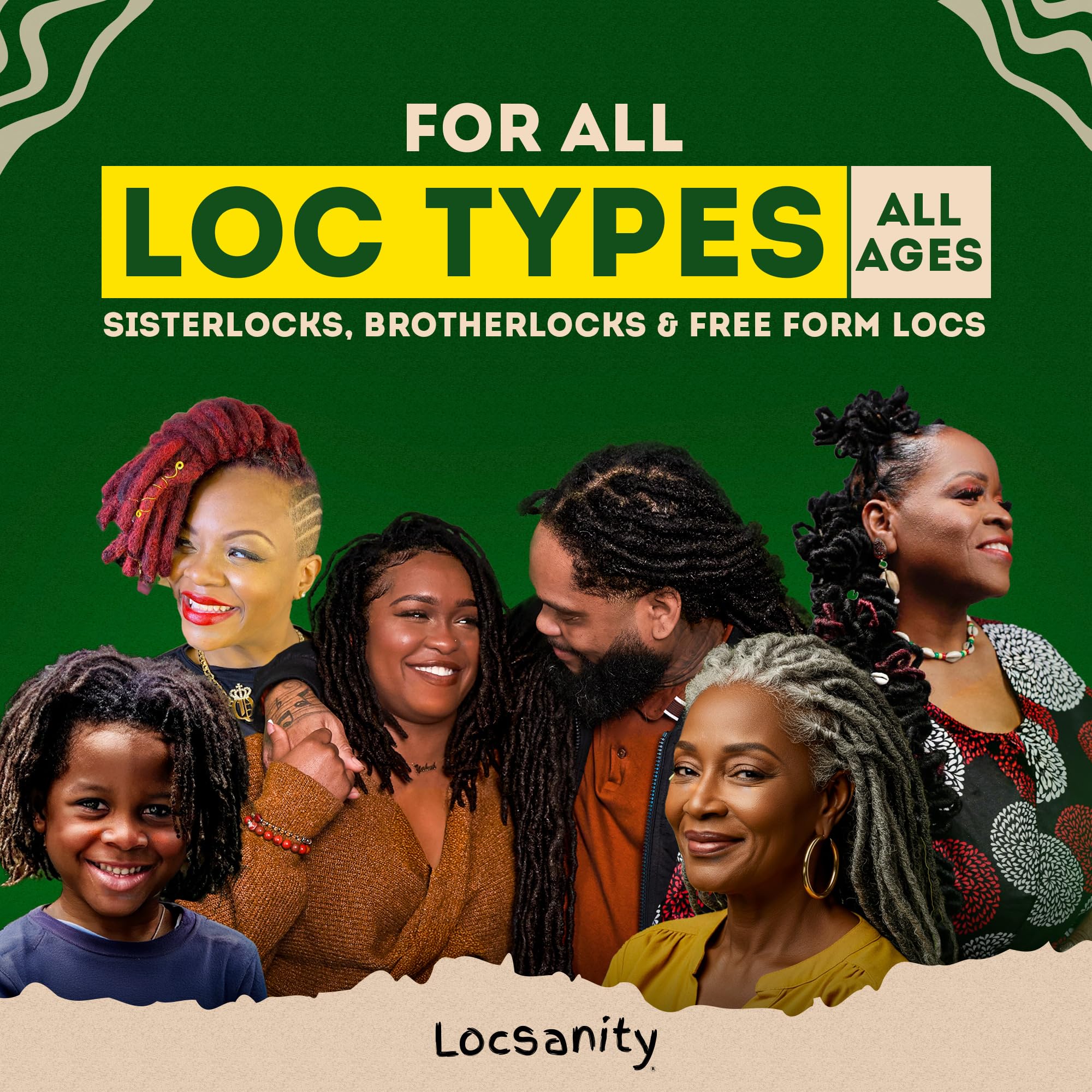 Loc Spray - Locsanity Daily Moisturizing Rosewater & Peppermint Spray for Locs, Dreadlocks - Lightweight Frizz Control Hair & Scalp Moisturizer - Natural Loc Care (8 fl oz)