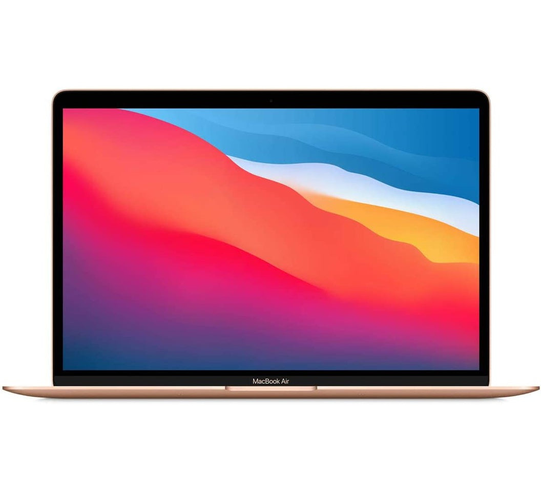Apple MacBook Air M1 chip 8-core CPU with 4 performance cores and 4 efficiency cores, 7-core GPU, and 16-core Neural Engine, 8GB Unified Memory, 256GB SSD, macOS Big Sur, 13.3" Retina Display MGN63B/A