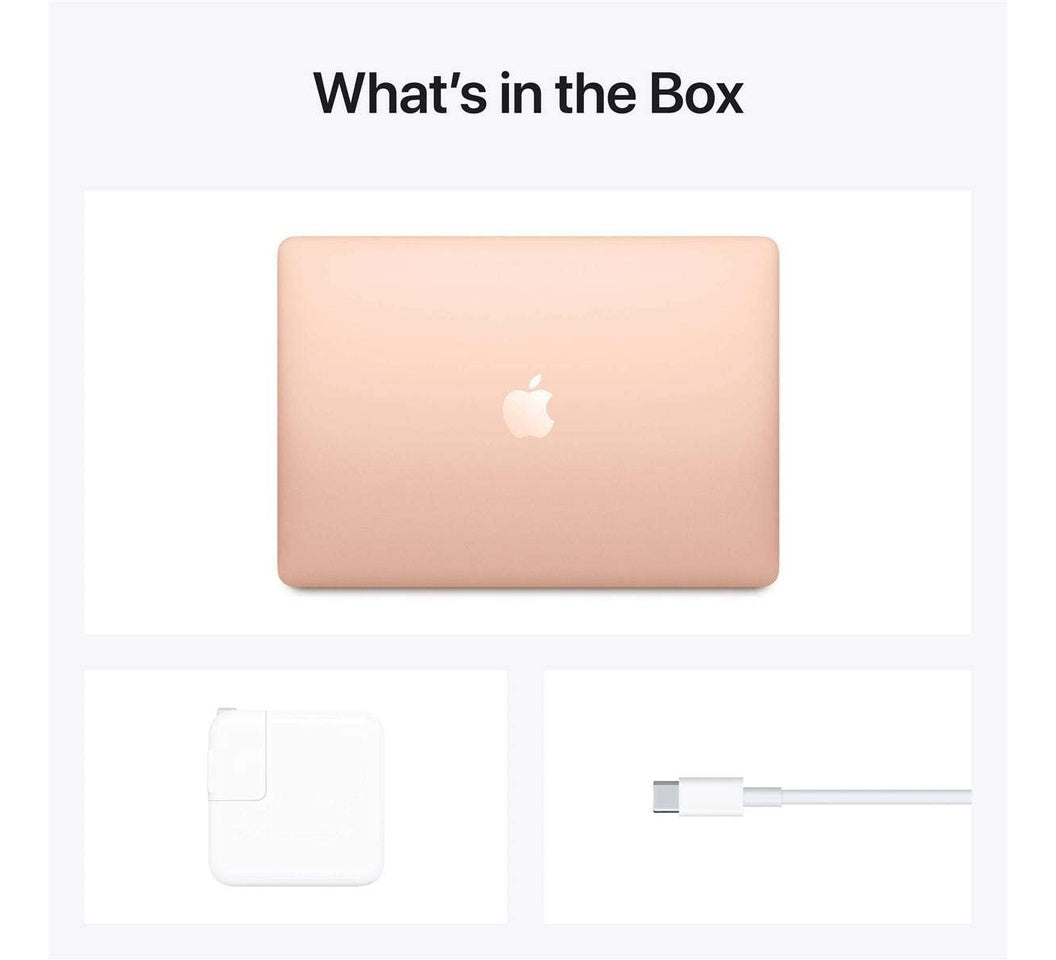 Apple MacBook Air M1 chip 8-core CPU with 4 performance cores and 4 efficiency cores, 7-core GPU, and 16-core Neural Engine, 8GB Unified Memory, 256GB SSD, macOS Big Sur, 13.3" Retina Display MGN63B/A